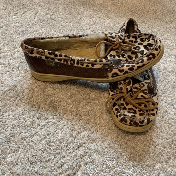 Cheetah Sperry Boat Shoes - Picture 1 of 7